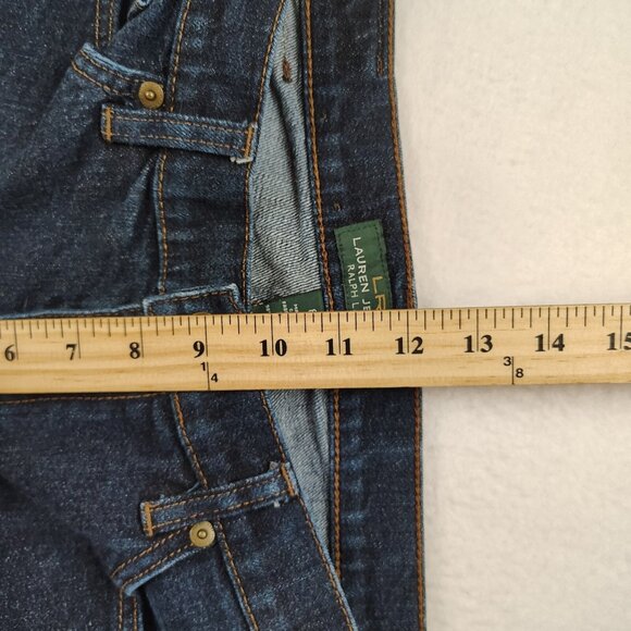 Lauren Ralph Lauren Classic Bootcut Dark Denim Jeans sz 8 - Picture 9 of 9